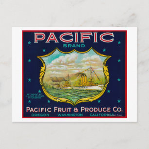 Postal Etiqueta de canal de Apple del Pacífico