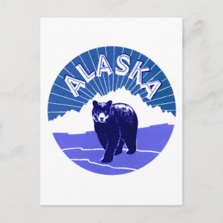 Postal Etiqueta de equipaje de Alaska