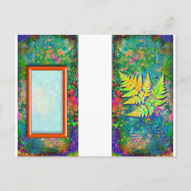 Postal Etiqueta de equipaje de fern (Anverso)