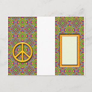 Postal Etiqueta de equipaje de paz