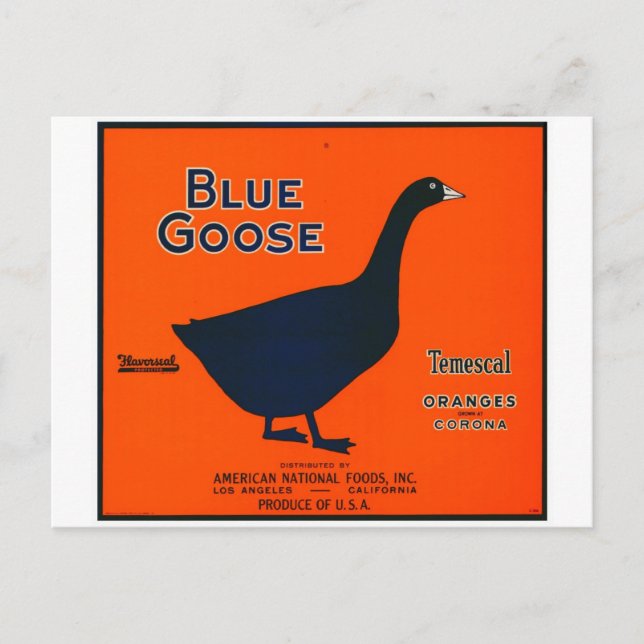 Postal Etiqueta de fruta de época (Anverso)