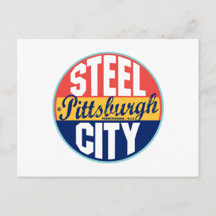 Postal Etiqueta de la época de Pittsburgh