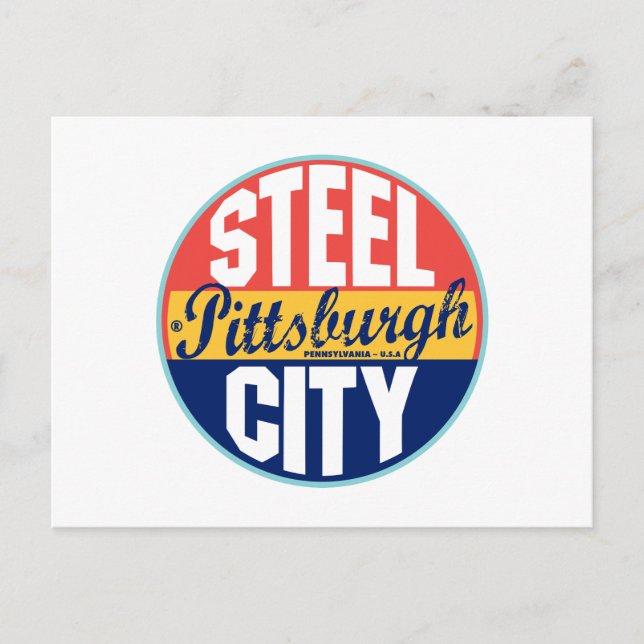 Postal Etiqueta de la época de Pittsburgh (Anverso)