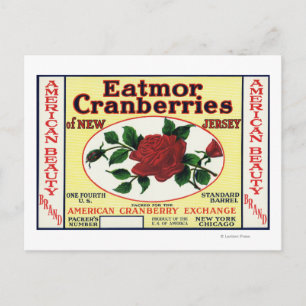 Postal Etiqueta de la marca American Beauty Eatmor Cranbe