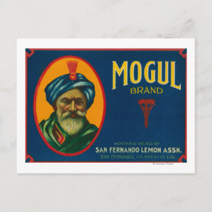 Postal Etiqueta de limón de mogulSan Fernando, CA