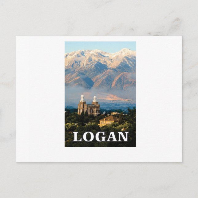 Postal etiqueta de logan utah (Anverso)