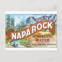 Postal Etiqueta de Napa Rock Sparkling Water Oakland Cali