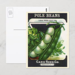 Postal Etiqueta de paquete de semillas de cosecha vintage