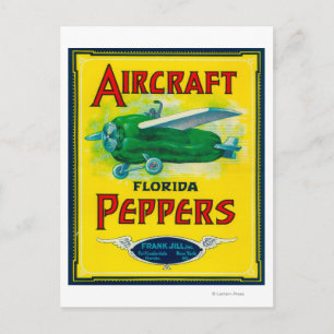 Postal Etiqueta de Pepper de Aeronaves