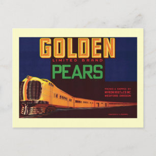 Postal Etiqueta de producto de ollas de vintage