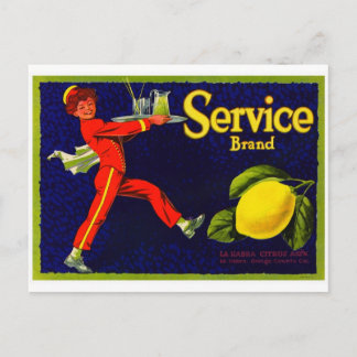 Postal Etiqueta de tasa de fruta de cosecha