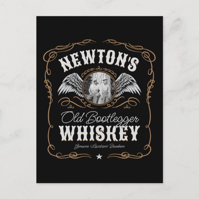 Postal Etiqueta de teclado antiguo para alcohol casero Añ (Anverso)