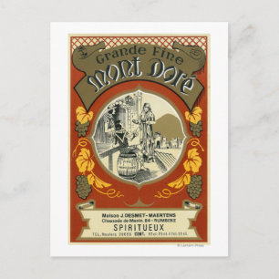 Postal Etiqueta de vino de Mont DoreEurope