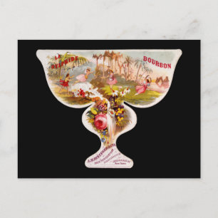 Postal Etiqueta de whisky de La Sylphide bourbon