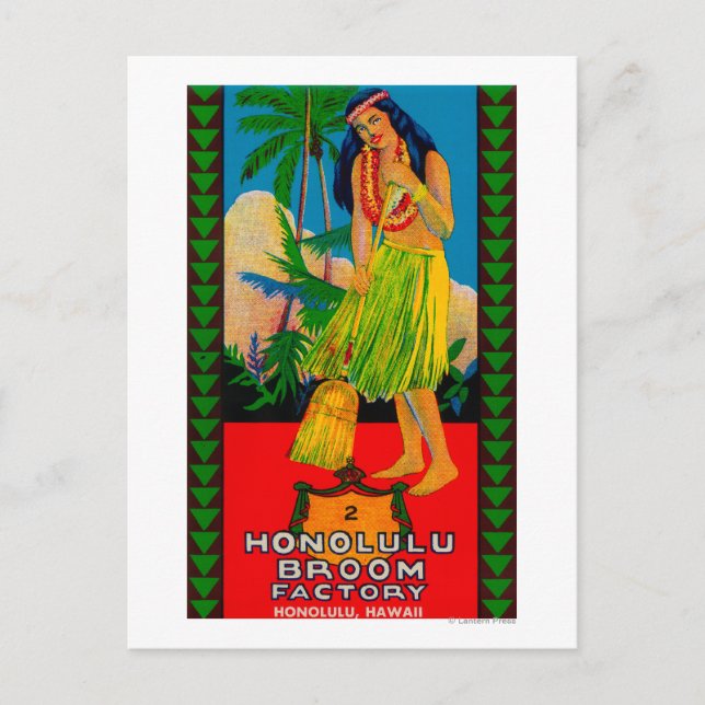 Postal Etiqueta del mango de la sala HonoluluHonolulu, HI