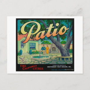 Postal Etiqueta del Naranja del paciente Colton, CA