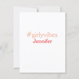 Postal Etiqueta en bosnia rosa claro añada nombre chica j
