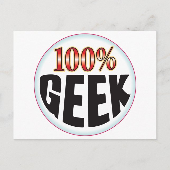 Postal Etiqueta geek (Anverso)
