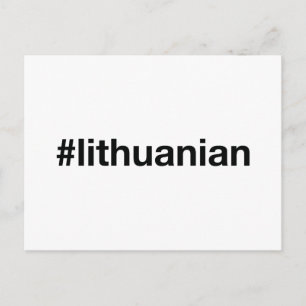 Postal Etiqueta LITHUANIAN