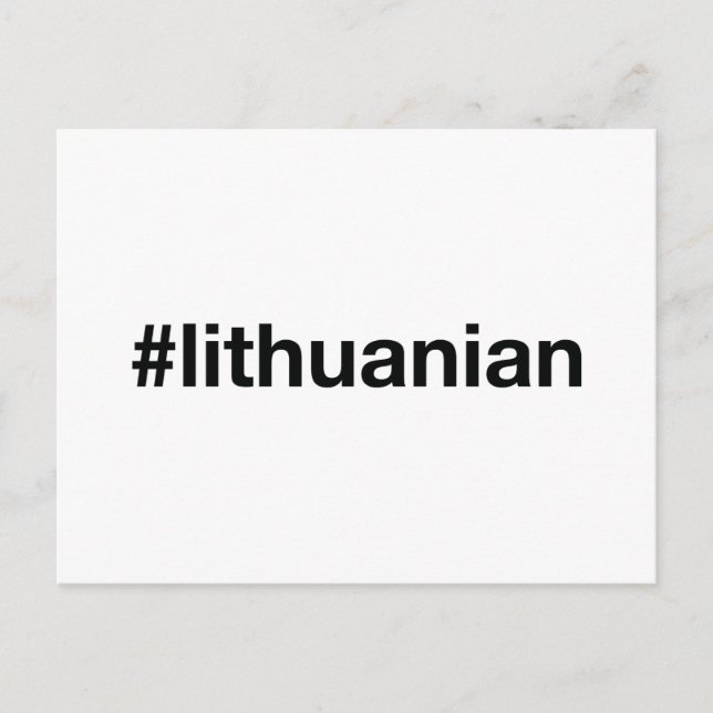 Postal Etiqueta LITHUANIAN (Anverso)