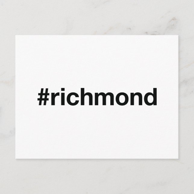 Postal Etiqueta RICHMOND (Anverso)