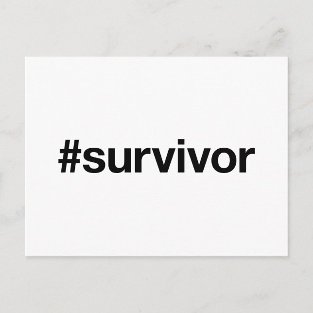 Postal Etiqueta SURVIVOR (Anverso)