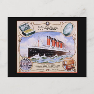 Postal Etiqueta Titanic Soap