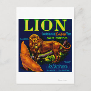 Postal Etiqueta Yam de LeónSunset, LA