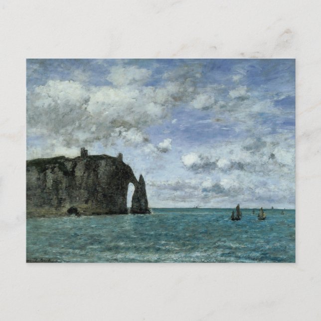 Postal Etretat, la Puerta de Aval (Anverso)