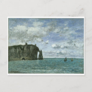 Postal Etretat, la Puerta de Aval, 1890