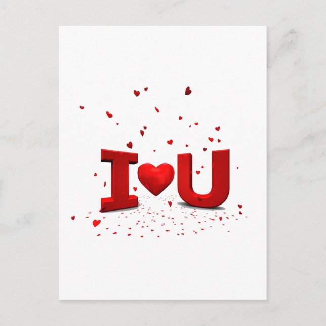 Postal Eu te amo - Te amo (Anverso)