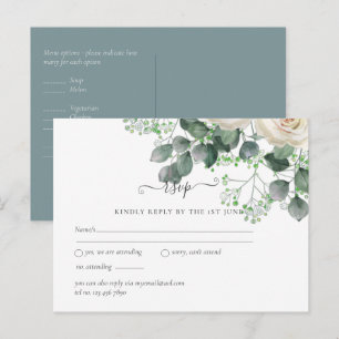 Postal Eucaliptus blanco sale de presupuesto Boda