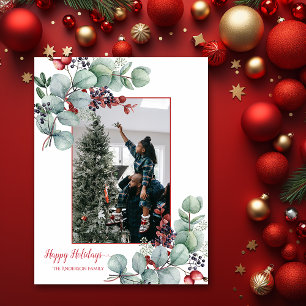 Postal Eucalyptus, Berries Rojas, 2 Navidades de fotograf