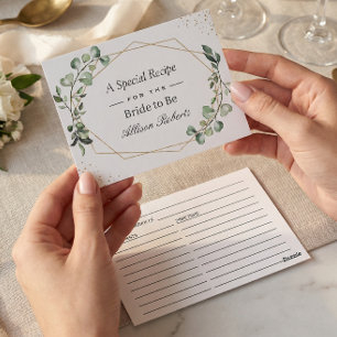 Postal Eucalyptus deja una receta de ducha de novia geomé