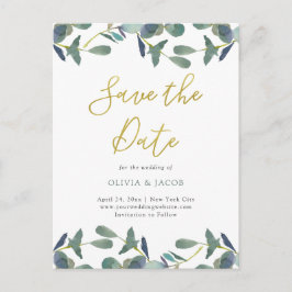 Postal Eucalyptus Escudo | Saltos y oro Salven la fecha