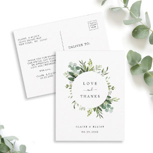 Postal Eucalyptus Green Foliage Gracias