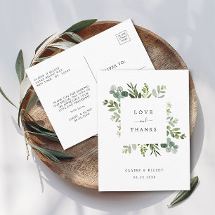 Postal Eucalyptus Green Foliage Gracias