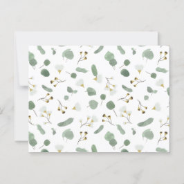 Postal Eucalyptus Greenerenery Flores de Goma de Dólar Pl
