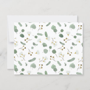 Postal Eucalyptus Greenerenery Flores de Goma de Dólar Pl