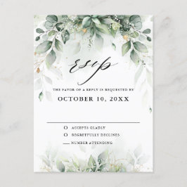 Postal Eucalyptus Greenery Gum Boda Botánica RSVP