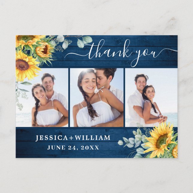 Postal Eucalyptus Rustic Gracias 3 FOTO (Anverso)