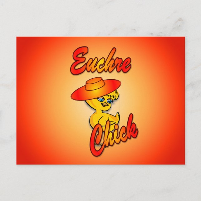 Postal Euchre Chick #5 (Anverso)