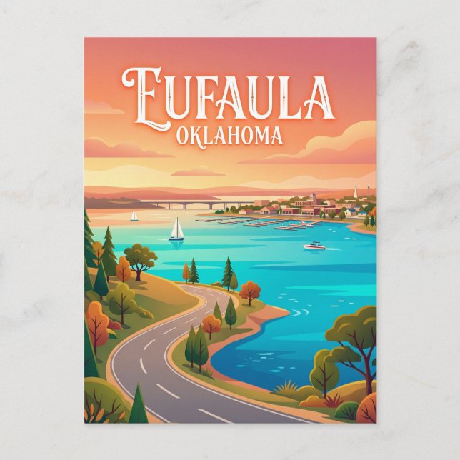 Postal Eufaula EE. UU. (Anverso)