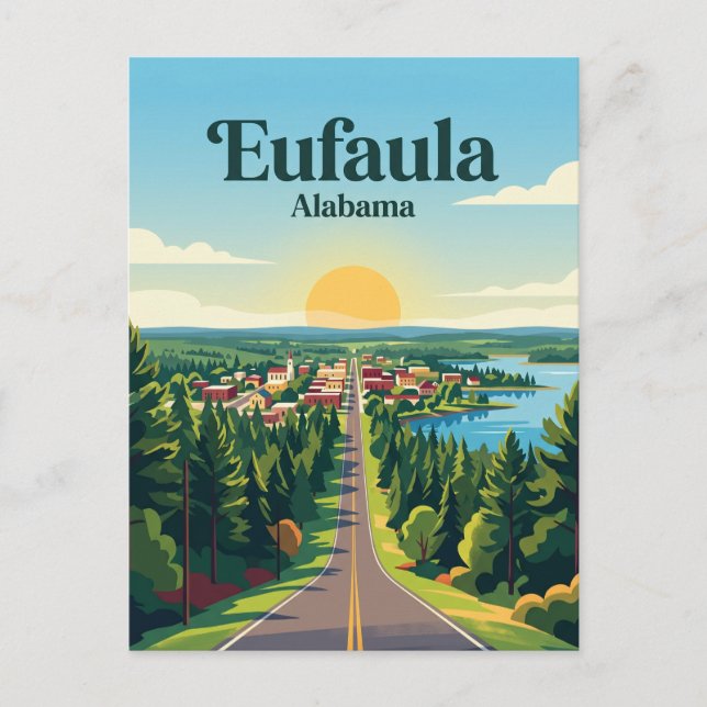 Postal Eufaula EE. UU. (Anverso)