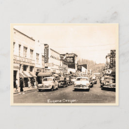 Postal Eugene, aroma de la calle vintage de Oregón en los