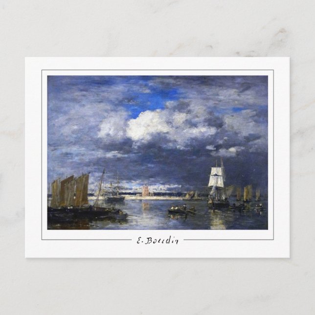 Postal Eugène Boudin #13-2 - Postcard Bella Artes (Anverso)