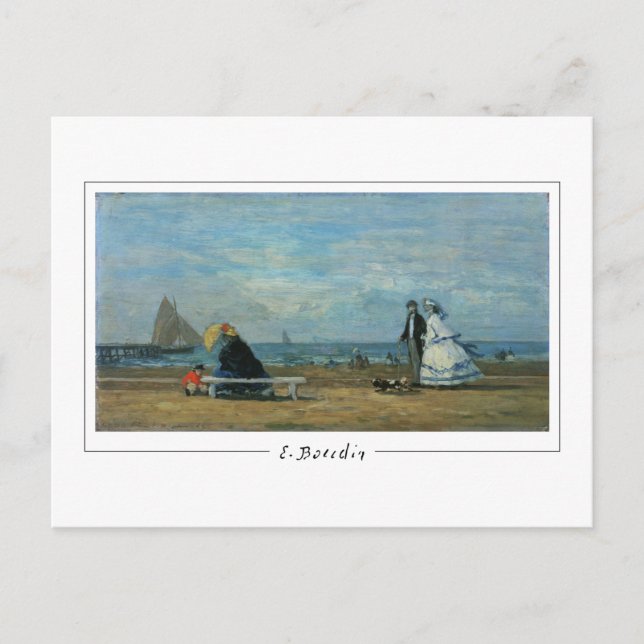 Postal Eugène Boudin #30 - Postcard Bella Artes (Anverso)