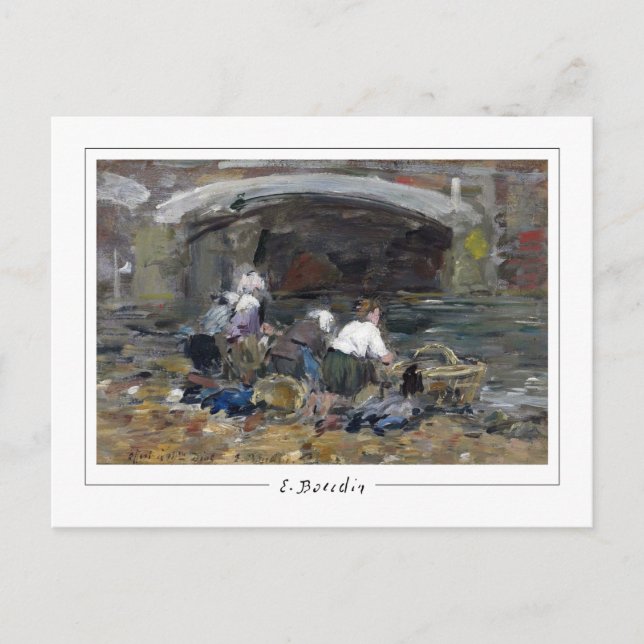 Postal Eugène Boudin #57-2 - Postcard Bella Artes (Anverso)