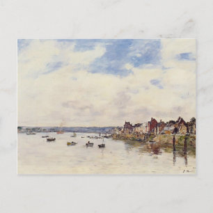 Postal Eugene Boudin- Las rocas en Saint-Vaast-la-Hougue