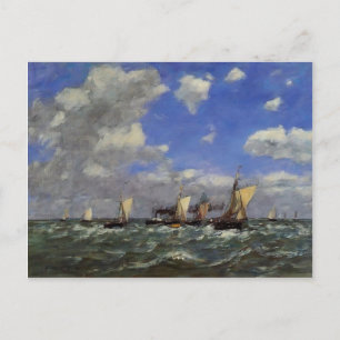 Postal Eugene Boudin - Mar abierto